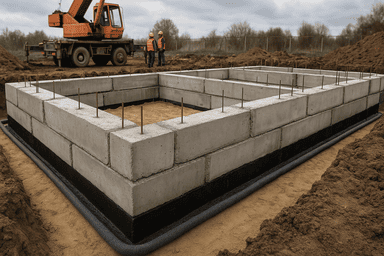 Как рассчитать фундамент из блоков ФБС: пошаговая инструкция